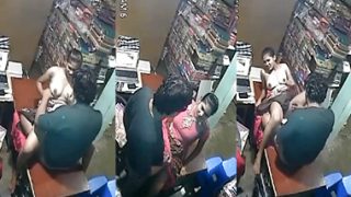 Tamil Girl Affair With Shop Owner Fucking CCTV Video