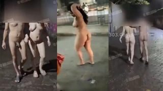 Indian Horny Couple Public Dare – Nude Street Showing Leaked