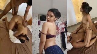 Tamil Teen Girl Showing Boobs – Threesome Hard Sex HD